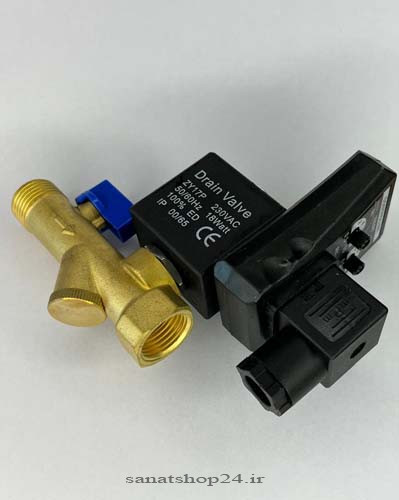 شیر اتودرین تایمردار سایز 1/2 اینچ ولتاژ 230VAC برند OPT